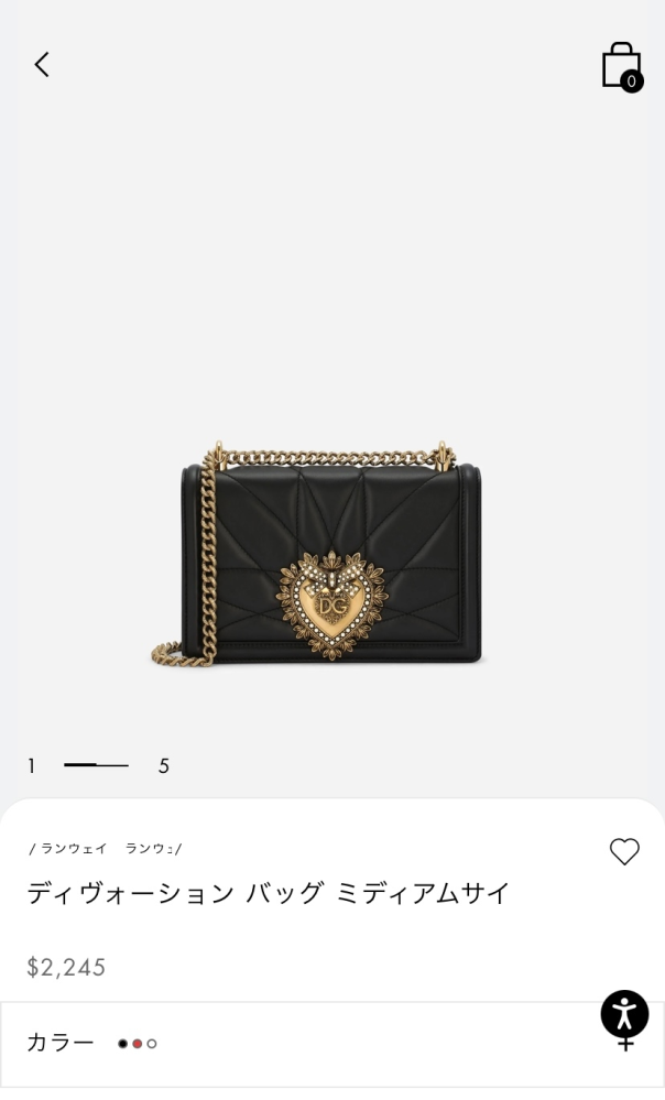 新品 新作 D&G ドルガバ DEVOTION マトラッセ折り財布-