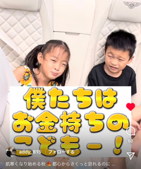 僕達はお金持ちの子供ー とインスタやtiktokで言っている子供た Yahoo 知恵袋