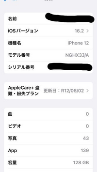 中古でソフトバンクのiPhone12を購入しました。AppleCARE+盗難