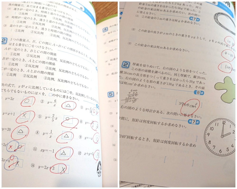 メルカリで、問題集を購入しました。商品の説明と出品者のプロフィール