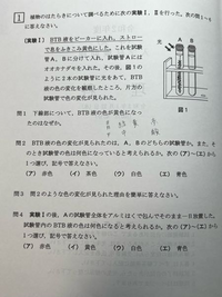 ここの解説をお願いします 息を吹き込み 二酸化炭素が多くなって黄色 Yahoo 知恵袋