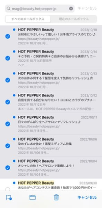 iPhoneのメール削除について。

メールを大量に削除したいのですが
ネットで調べて見かける「全選択」や「すべてを選択」という項目は私の画面上では出ません。
一つずつ選択するか 一つ選択してそのまま指で下にスクロールすると複数選択はできるのですが…
量がやばいので全選択して削除したいです。
どうしたらいいのでしょう？

iPhone11
iOS16.2(容量不足で最新の16.3.1へのアッ...