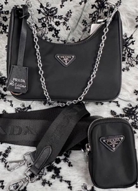 PRADA　ノベルティ　ウエストポーチ　ショルダーバッグ PRADA/プラダ ノベルティ ショルダーバック ブラック（新品PRADA