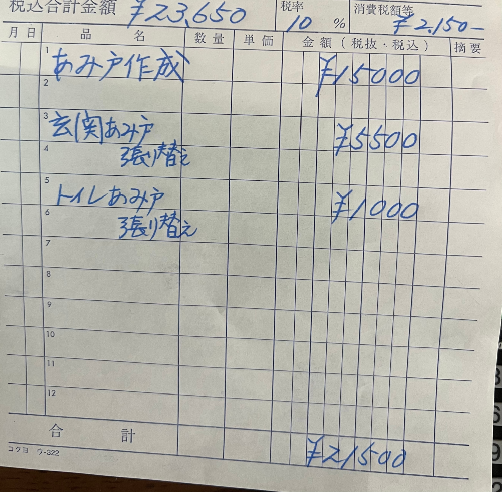 網戸の交換してもらったんですが高すぎてびっくりしてます。玄関幅90高 
