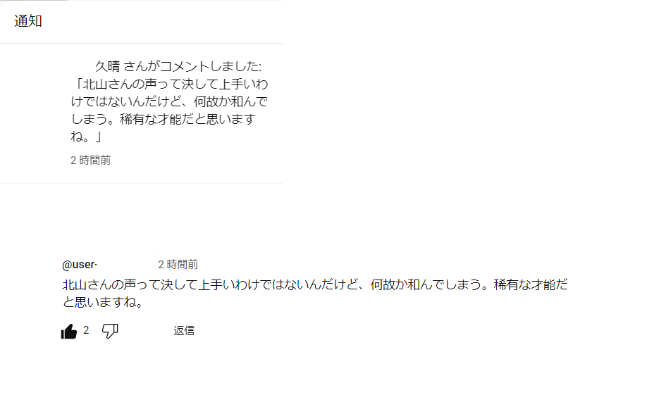 YouTubeのコメント欄や投稿主の名前がアカウント名（ニックネー