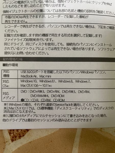 Macの外付けCDドライブがデスクトップに表示されません。画像の、MacOS 