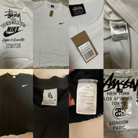 STUSSY×NIKEのコラボtシャツについてです。メルカリで白と黒を買った