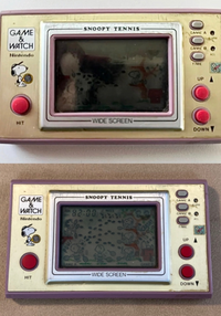 2ヶ月前にゲームウォッチスヌーピーを液晶漏れの状態で購入した 2ヶ月前にゲームウォッチスヌーピーを液晶漏れの状態で購入した