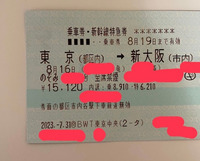 JTBで購入した新幹線の切符を、駅の窓口やみどりの券売機などで日程