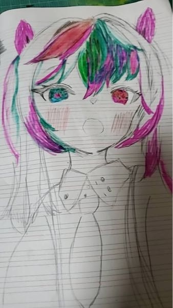 小学6年生でこれは上手いですか？妹が描いたみたいです。 - こ