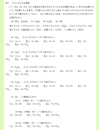 化学の問題解いて頂きたいです
よろしくお願いします

イオン
化学 