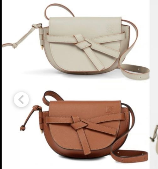 loeweのゲートバッグについてです。この写真のように紐が細いタイプは