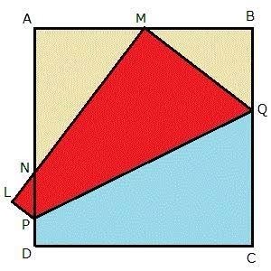 回答至急で！ 中3数学の相似に関連した質問です。 下の写真のように正方形の折り紙を折ってできる2つの三角形(黄色の部分)は相似になると学びました。 では、この時にできる三角形が「合同」になる事はありますか？ ある場合はどのようなときか。 ない場合はないという根拠や証明方法を教えて下さい。