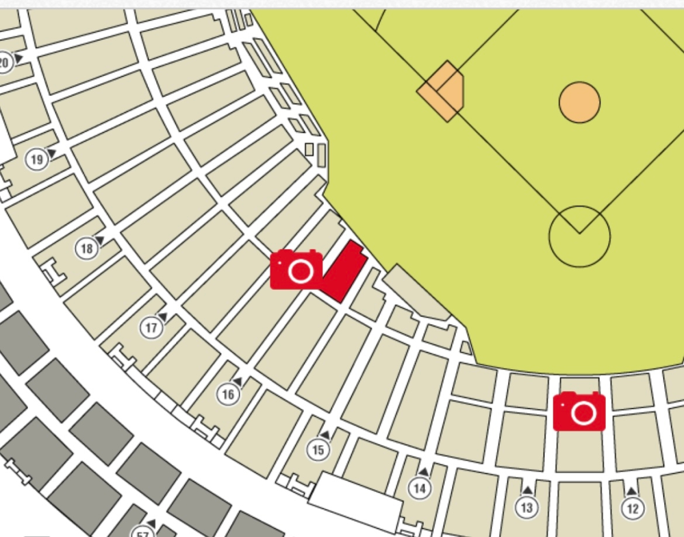 今度、京セラドームでライブがあり座席検索してみてもいまいち分からないのでどなたか教えて頂きたいです。3塁側下段N列121番〜なのですがどれくらい見えるのでしょうか？ 検索すると赤くなっている所の様です。