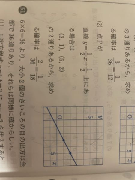 この式のときなんで(3.1)、(5.2)なるのかわからないです、計算の仕方とかでもいいので解説お願いします。