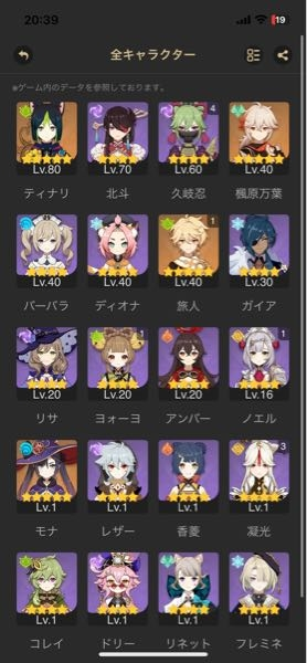 原神のパーティ編成について きらら狙いでモナが出ました。 次の星五はナヒーダを引くので、今持っているキャラの中で組める編成はありますか？ティナリ、忍、ナヒーダ、きららを抜いてください。 （追記） 香菱2凸しました