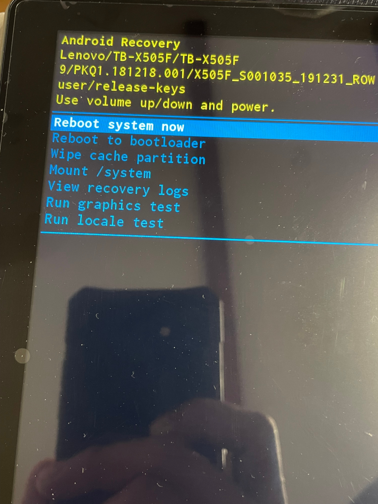 タブレットのロック解除パスワードを忘れてしまったので、リカバリー