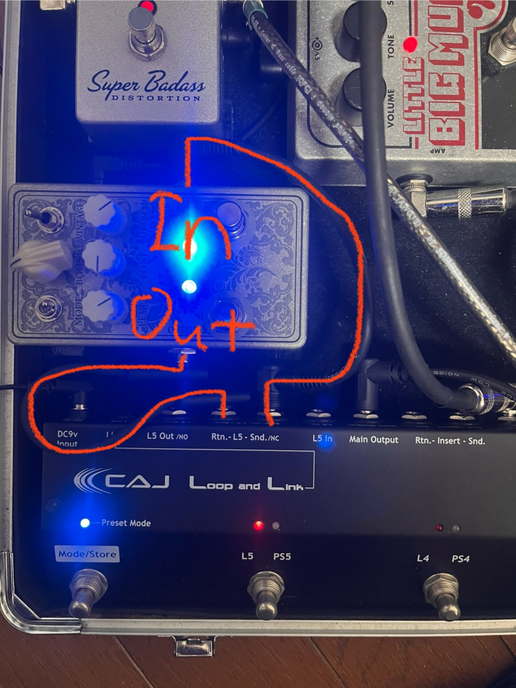 CAJのLoopandLink(旧型)について質問です。L5のSnd.とRt CAJのLoopandLink(旧型)について質問です。L5のSnd.とRt