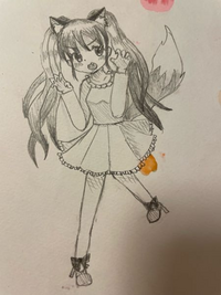 小学生2年生(3月生まれなのでまだ7歳)の従妹が描いた絵なのです