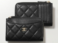 再販なし_CHANEL_フラグメント_財布_カード_コイン_キャビア 即完パープル_CHANEL_フラグメント_財布_カード_コイン_キャビア