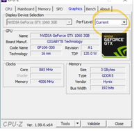 PCアプリcpuzのグラフィック項目についての質問です。perflevel