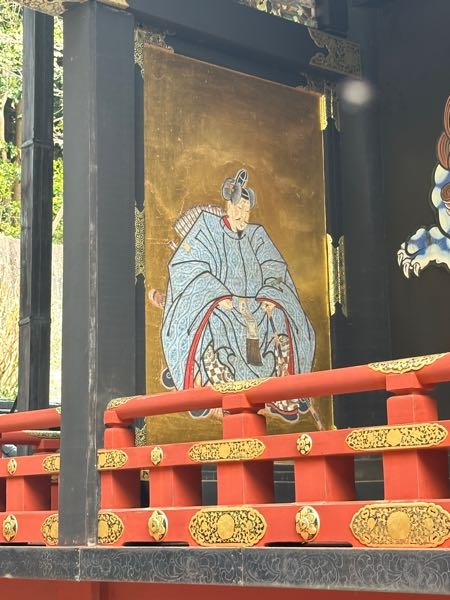 久能山東照宮のこの絵の人物について知ってる方はいますか？