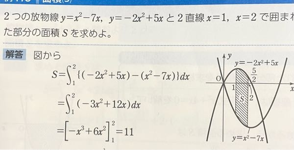 この問題について質問です。 -2x²+5xからx²-7xの形にするのは何故ですか？、またグラフを書く意味はありますか