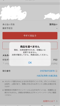 メルカードで定額払いをしたいのですが決済処理は大体何日で終わります