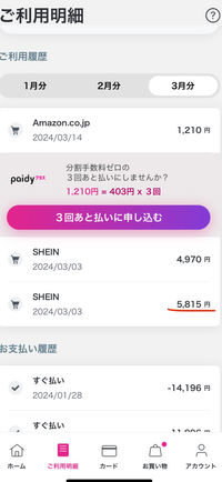 至急】SHEINでペイディの後払いで注文した後、支払いキャンセル 至急】SHEINでペイディの後払いで注文した後、支払いキャンセル