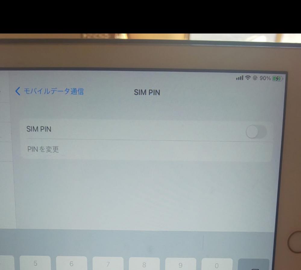 iPadの第5世代なのですが、この状態はSIMロック解除されてます