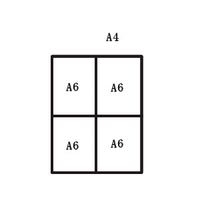 4つをまとめてA4サイズにして印刷をしたいのですが、どうすれば良い 