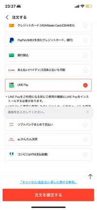 先程Qoo10で商品を購入したのですが、この画面で固まってし