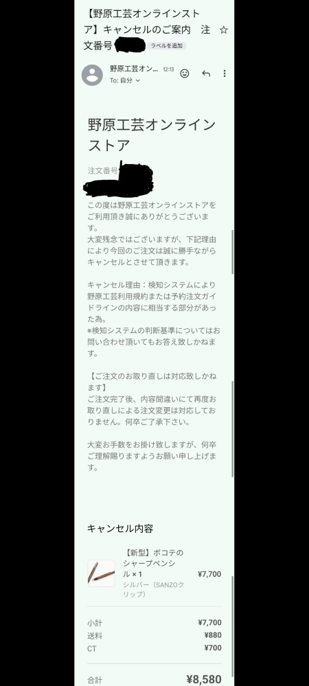今日、野原工芸でシャープペンシルを購入したのですが、姉もそれを買っ