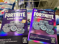 コンビニの Fortniteのブイバックスのカードが、
5,000ブイバックスの額面は同じなのに、販売価格の表示が4500円と3520円と2種類あったのですが
これは何が違うんでしょうか？ プリペイドカードがずらっとぶら下げてあるところに、
それぞれが別のところにかけてあったので、別物なのかなあと思ったけど、販売価格以外何が違うのかわかりませんでした…