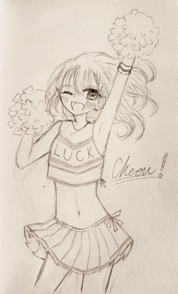 中3です。この絵は上手いですか？辛口でもいいのでアドバイス欲しいで