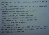 would「不規則な習慣」とusedto「規則的な習慣」があまり意... - Yahoo!知恵袋