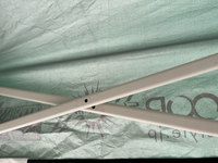 FIELDOORのタープ修理

2.5m x 2.5mのタープのネジが外れて無くなってしまいました。
写真をご覧ください。 修理するためのネジの太さと長さ、ナット？の大きさを教えてください。

よろしくお願いいたします。