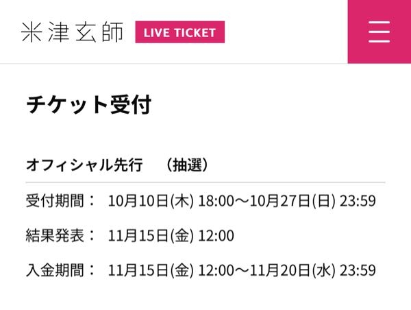 米津玄師 2025 TOUR / JUNK チケット シリアルナンバー 用紙6枚 米津玄師 2025 TOUR JUNK 抽選 シリアルナンバー クリアファイル