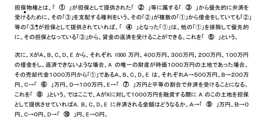 至急！これの回答教えてください！ 民法の課題です！