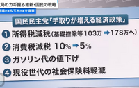 国民民主党の103万円の壁突破は所得税の減税ですか？
基礎控除の見直しは所得税減税とは違うと言ってる人いました。ところが所得税減税基礎控除等と書いてあり
実際どうなのかなと思いました 