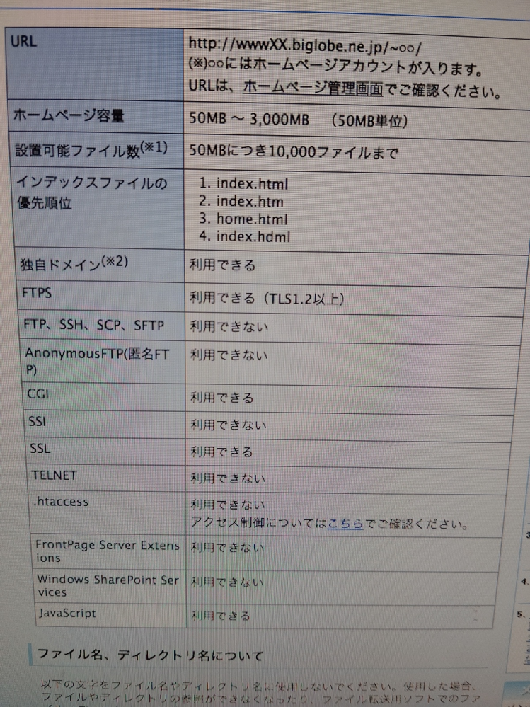 FTPManagerについて 昔作ったHPを復活させようとして iPadからFTPManagerで画像と文書を送りました 文は表示されるのですが 画像の所が穴あきで表示されません (編集のため使った自分のPC上では見れる) 色々調べてみたら サーバー(BIGLOBE)の仕様の説明に FTPは仕様出来る FTPSは仕様出来ないとありました これはFTPManagerでは 画像が見れないと言う事でしょうか？ 久しぶりに使うのでちんぷんかんぷんです 宜しくお願い致します