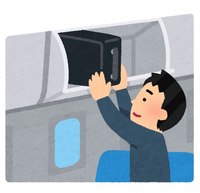 【自由帳】飛行機の荷物用の棚を使ったことはありますか？ 