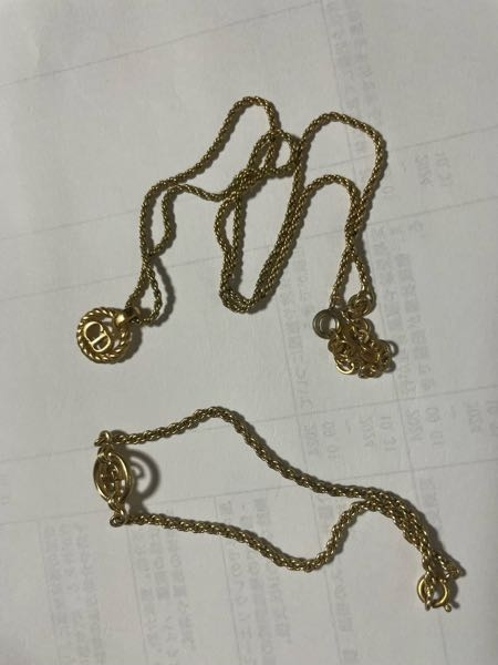 アクセサリーの整理をしてて30年くらい前にお土産でもらったChri