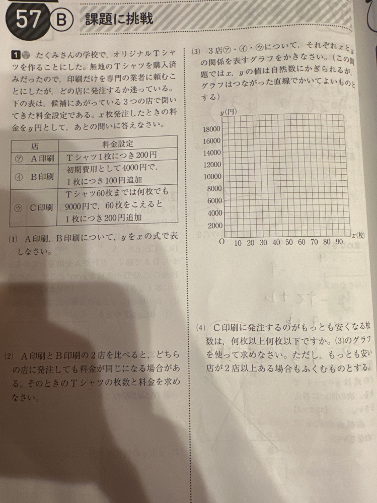 問題のやり方を教えて欲しいです！ テストが近いので早急にお願いします！