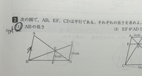 大至急です！！！！！！この問題を分かっている長さと相似の三角形を使って教えてくれませんか？(；；) 