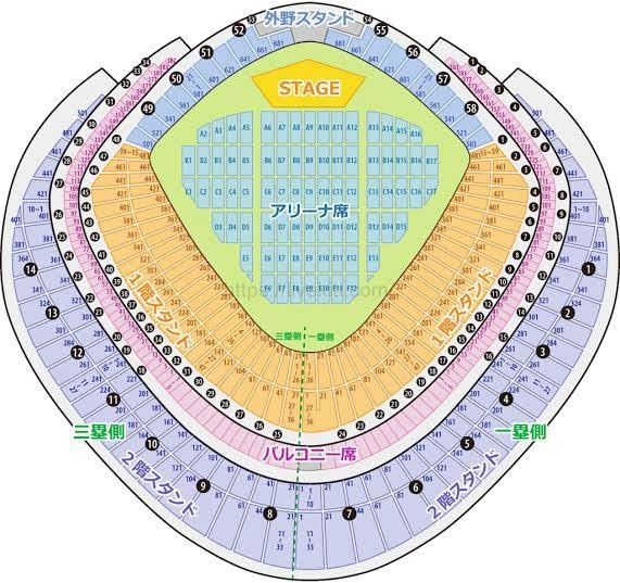 東京ドームの座席についてです。土曜日straykidsのライフに参... - Yahoo!知恵袋