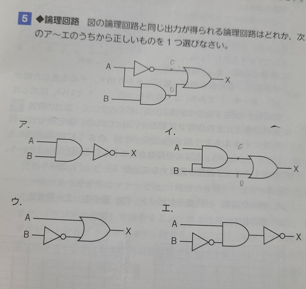 情報1です。答えはエなんですが、なぜそうなるのか分からないので、解説お願いします。