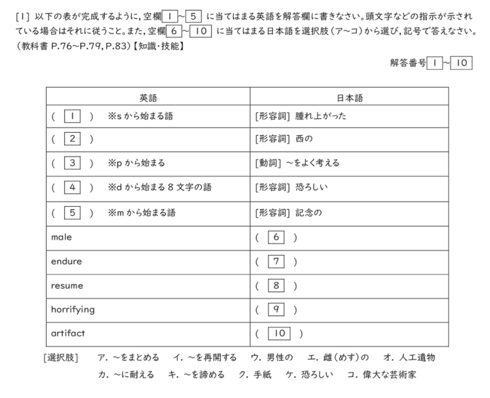 英語の課題教えてください