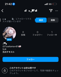 インスタです。セクストーションの垢ですか？1度被害にあっているので不安です。通さないのがいいですかね 