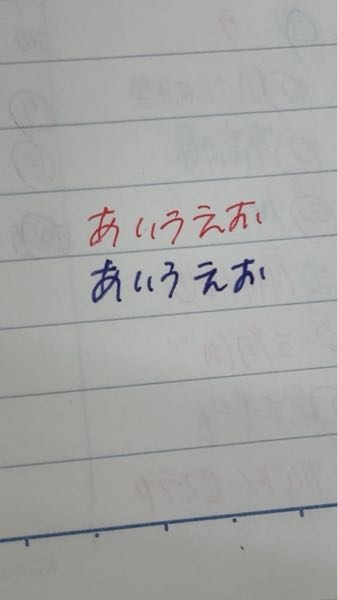 無印で買った赤のボールペンが使い始めたばかりなのに出が悪いです。どうしたら治りますか？ 分かりにくくてごめんなさい、青はしっかりでてます